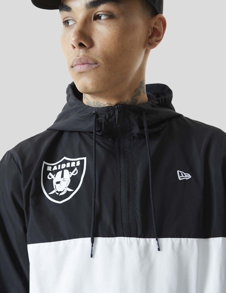 Canguro NEW ERA nfl colour block windbreaker la raiders black